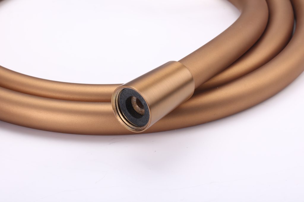 PVC Shower hose Champagne Gold2
