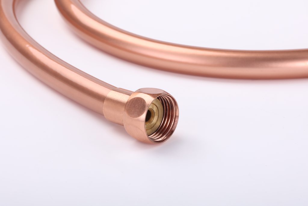PVC Shower hose Rose Gold1